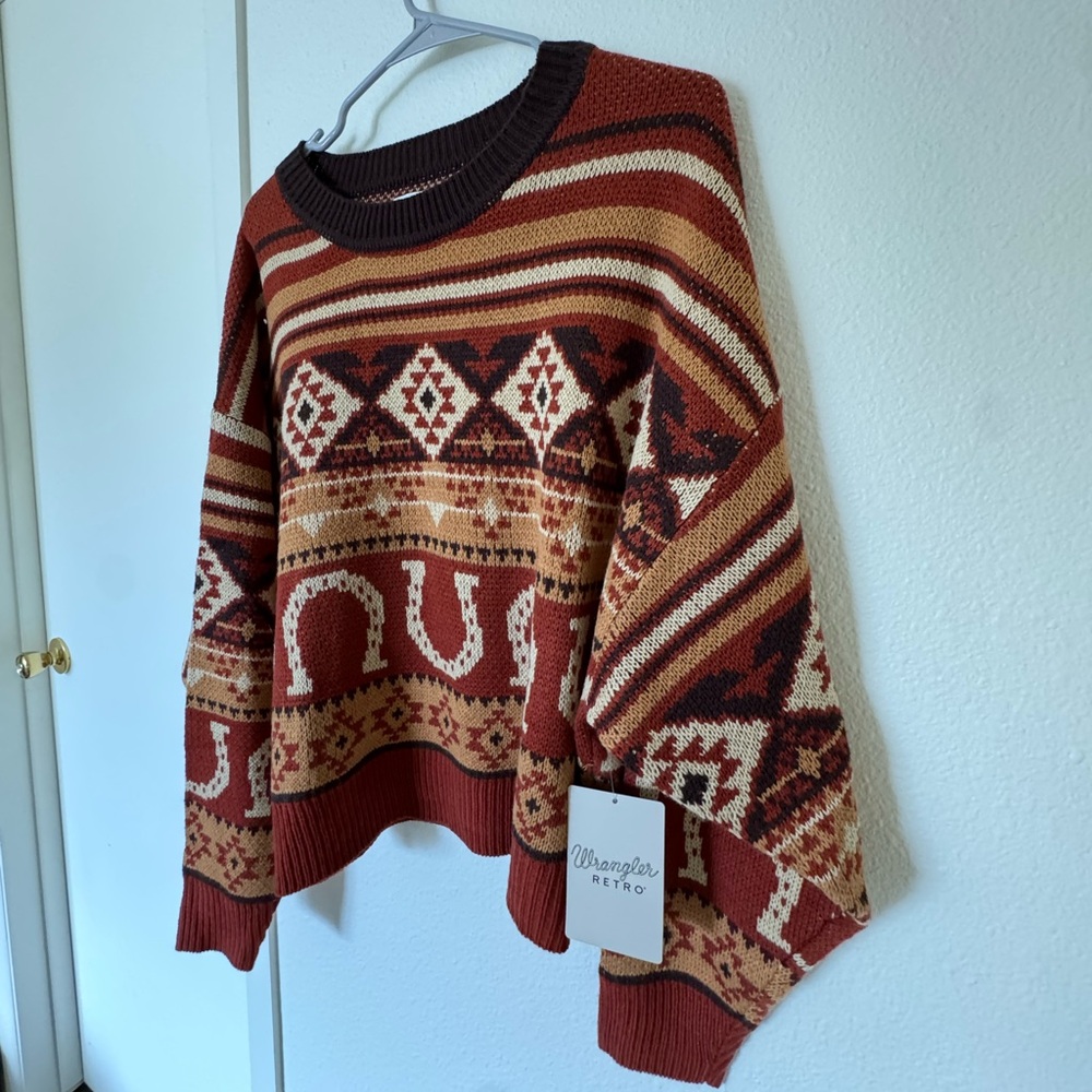 NWT Retro Western Sweater